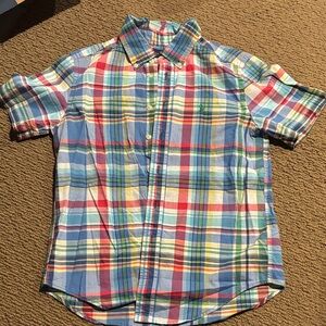 Boys youth short sleeved Ralph Lauren button up
